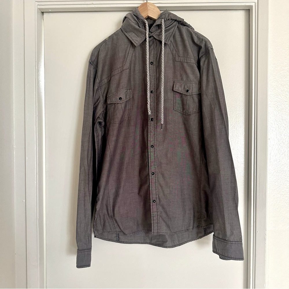 Men’s Dime Grey Light-Weight Skateboard Jacket/Shirt